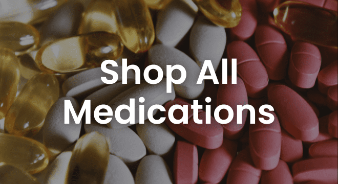 Assorted prescription medications available at All Family Pharmacy online store